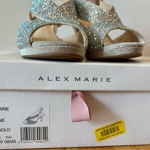 Alex Marie Sand Gold Glitter Women's Shoes